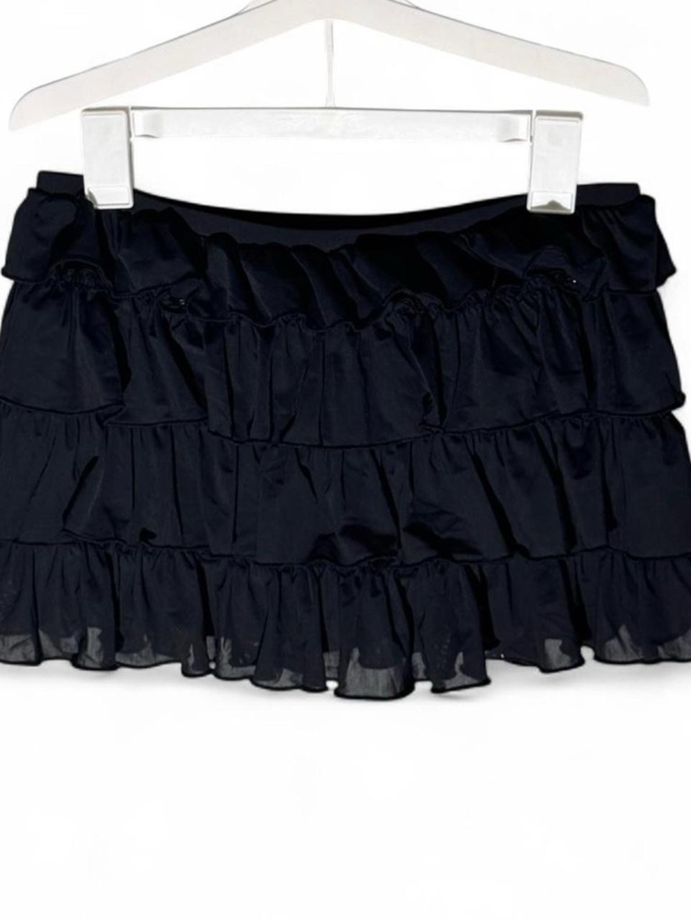 Out From Under Black Ruffled Mini Skirt